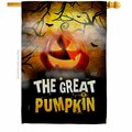 Patio Trasero 28 x 40 in. The Great Pumpkin House Flag with Fall Halloween Double-Sided Vertical Flags  Banner PA3900940